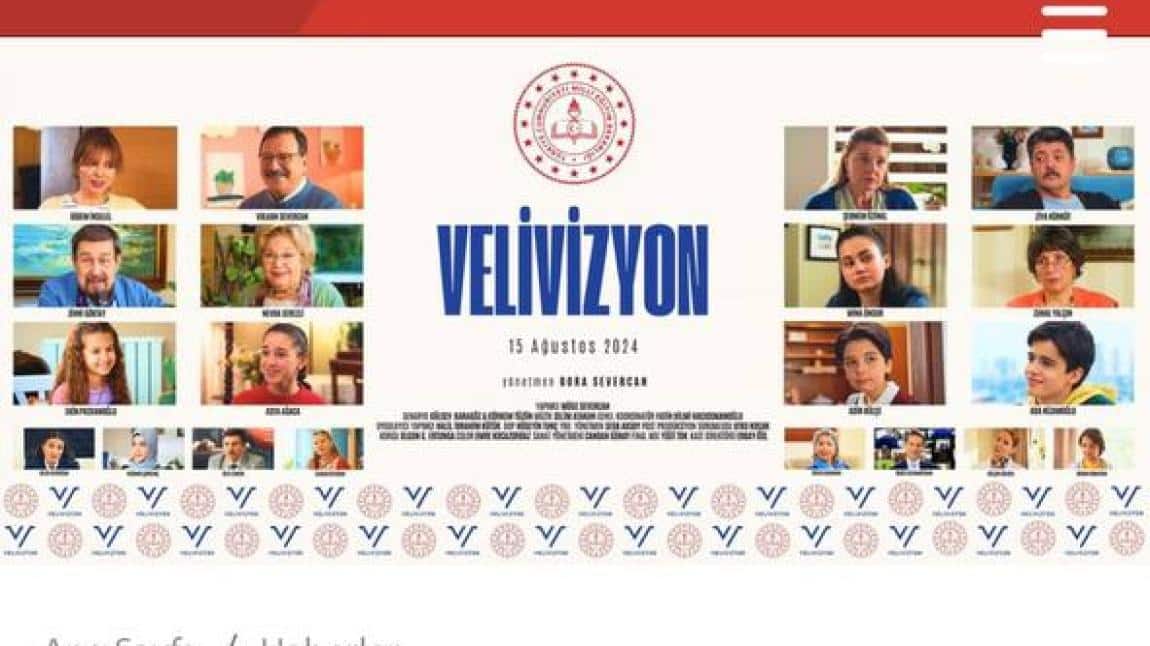 MEB'DEN OKUL-VELİ İŞ BİRLİĞİNİ GÜÇLENDİRECEK DİZİ FİLM: 'VELİVİZYON'